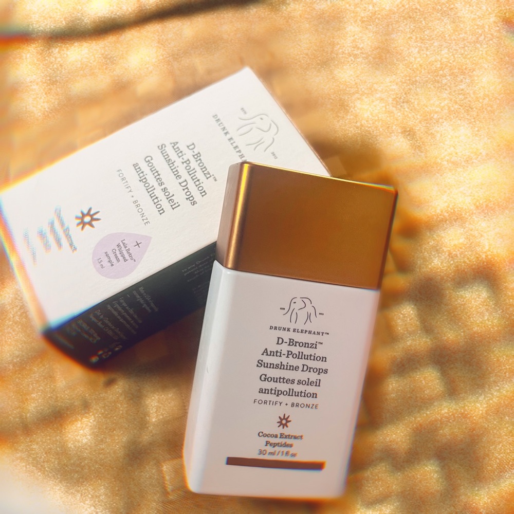 BNIB DRUNK ELEPHANT D-BRONZI ANTI POLLUTION SUNSHINE DROPS